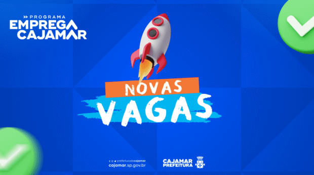 Emprega Cajamar inicia a semana com mais de 90 oportunidades de emprego em diferentes áreas de atuação.

Crédito: Prefeitura De Cajamar 