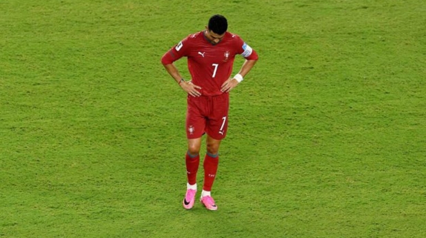 Cristiano Ronaldo no jogo Colômbia x Portugal, na Copa do Mundo - Miami Stadium, Miami Gardens, Flórida, EUA - 27 de junho de 2026. REUTERS/Amanda Perobelli
© Thomson Reuters
