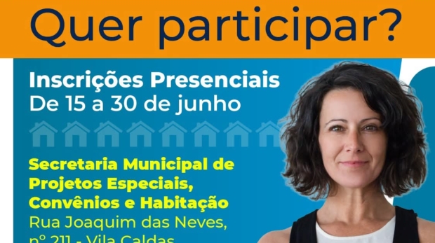 Prefeitura de Carapicuíba abre inscrições para a escolha de representantes da sociedade civil e entidades sociais que irão compor o Conselho Municipal de Habitação no biênio 2026-2028.

Crédito: Prefeitura De Carapicuíba (Redes Sociais/Reprodução)