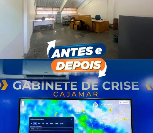 Nova sede da Defesa Civil de Cajamar amplia a capacidade operacional das equipes e fortalece as ações de prevenção e atendimento à população.

Crédito: Prefeitura De Cajamar (Redes Sociais/Reprodução)