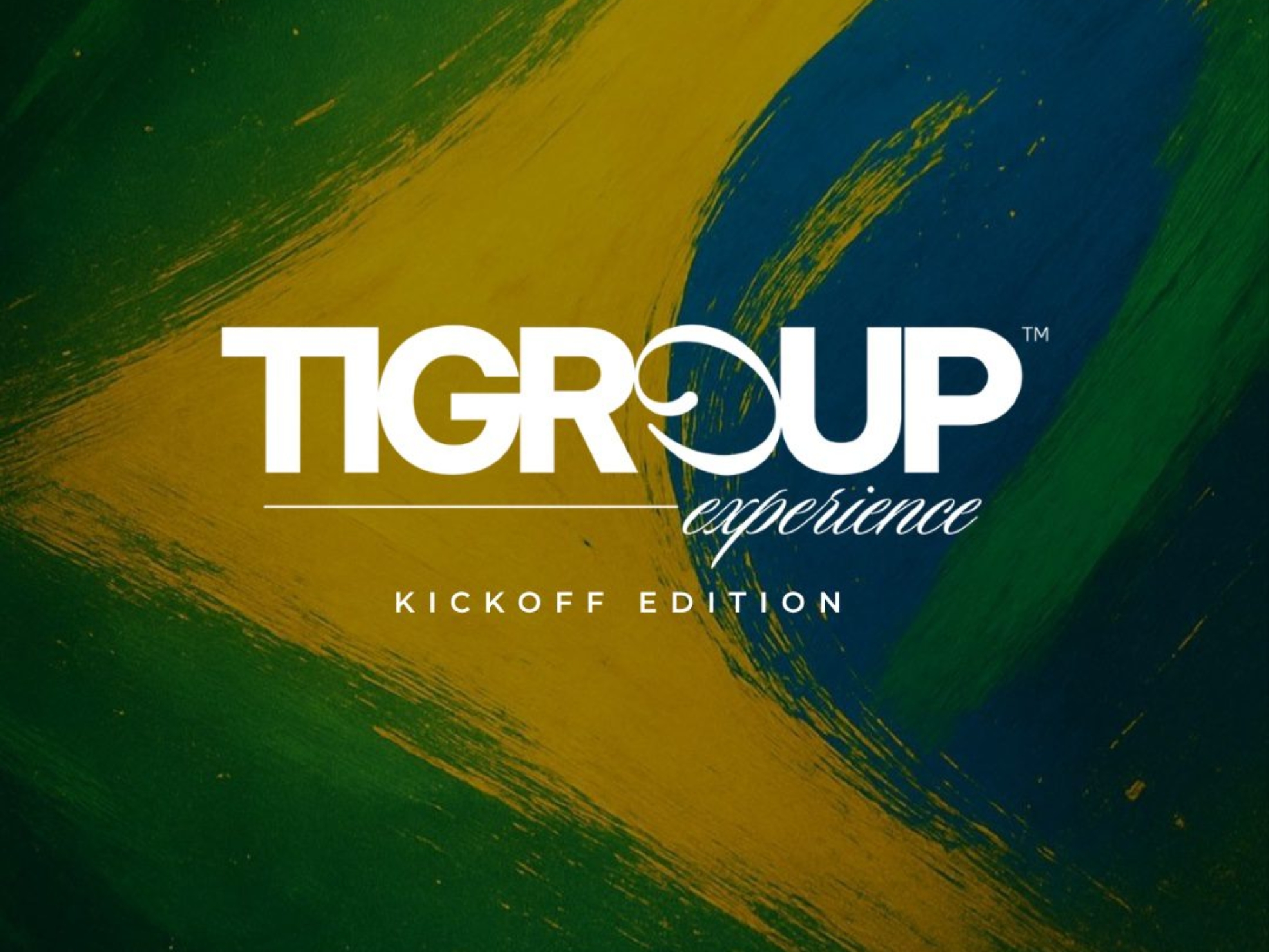 Identidade visual oficial do Tigroup Experience Kickoff Edition, plataforma criada para transformar marcas em experiências memoráveis por meio de eventos proprietários e conexões estratégicas.

Crédito: Arte Tigroup 