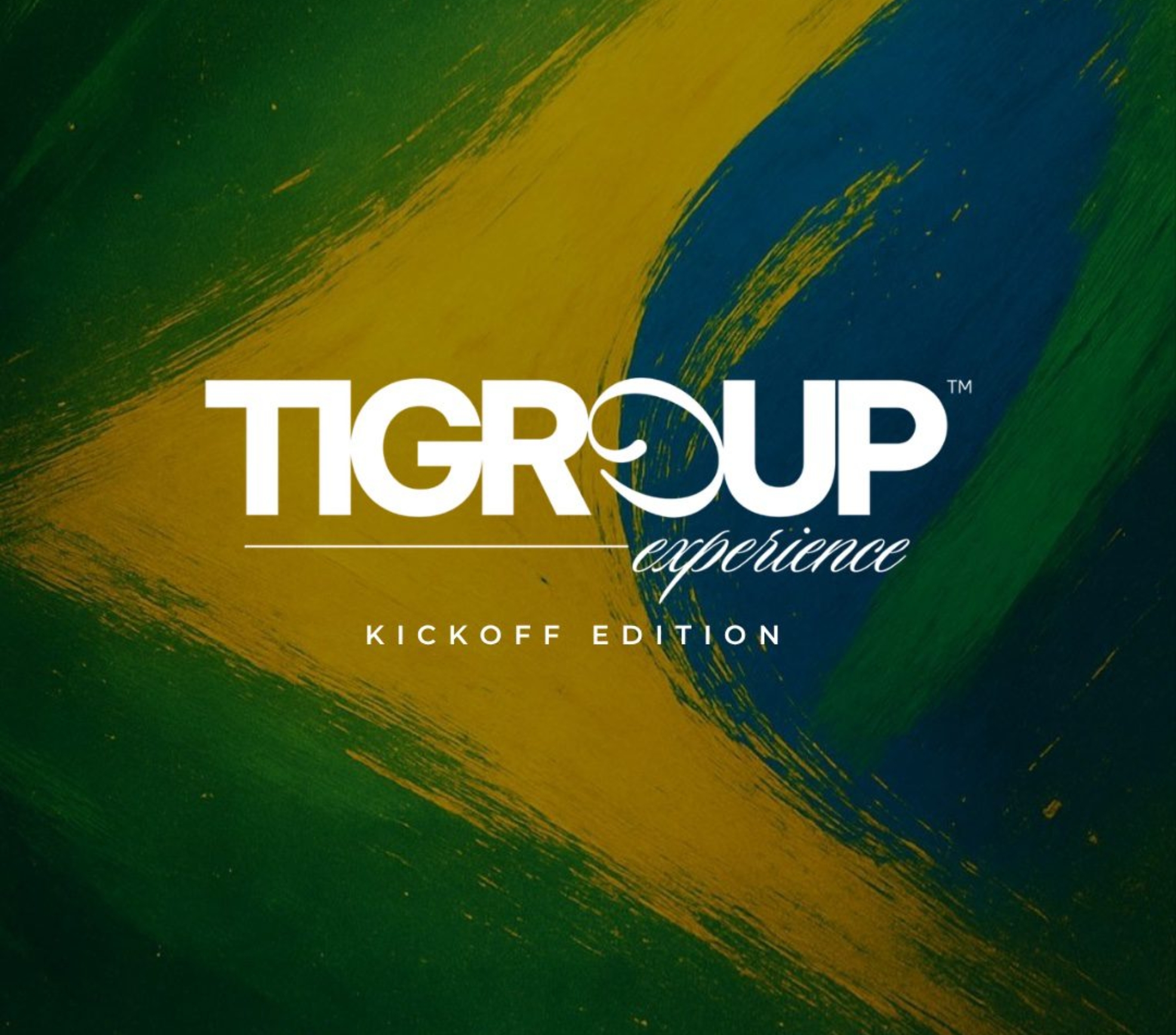 Identidade visual oficial do Tigroup Experience Kickoff Edition, plataforma criada para transformar marcas em experiências memoráveis por meio de eventos proprietários e conexões estratégicas.

Crédito: Arte Tigroup 