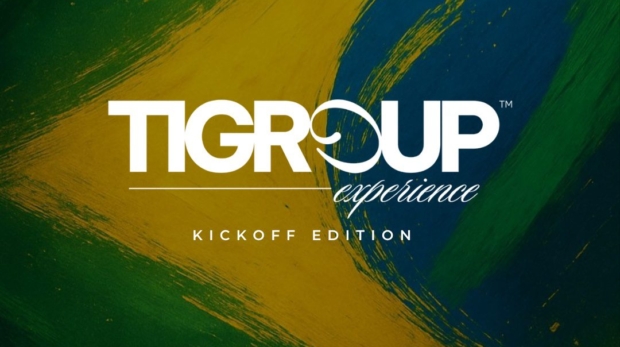 Identidade visual oficial do Tigroup Experience Kickoff Edition, plataforma criada para transformar marcas em experiências memoráveis por meio de eventos proprietários e conexões estratégicas.

Crédito: Arte Tigroup 