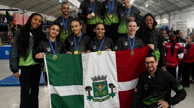 Jovens talentos da ginástica artística de Osasco acumulam pódios e reforçam a tradição esportiva do município.
Crédito: Divulgação