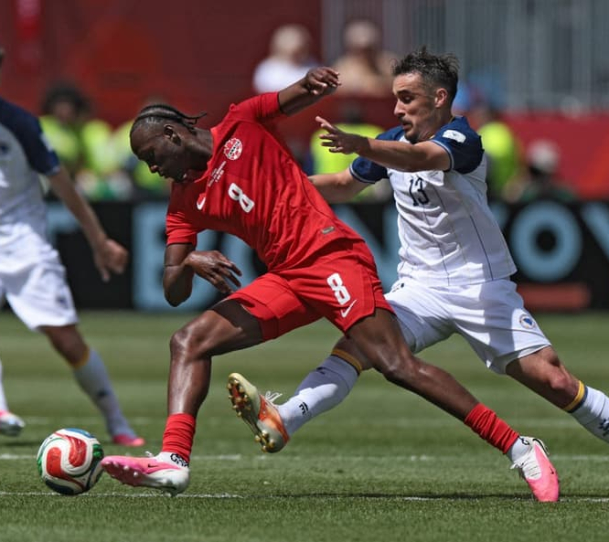 Canadá x Bósnia (Foto: Cole Burston / AFP)