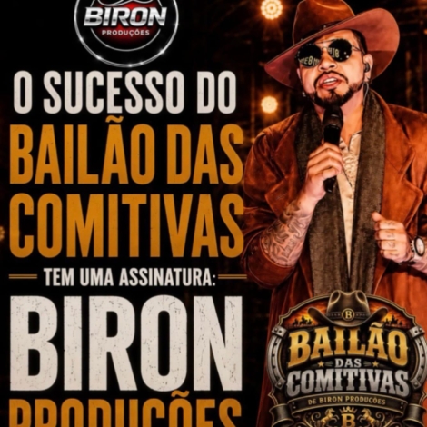 O Bailão das Comitivas se consolidou como um dos eventos de maior destaque do segmento sertanejo no Vale do Ribeira e em diversas regiões do estado de São Paulo. O projeto, idealizado por Biron, reúne tradição, entretenimento e grandes atrações, conquistando novos públicos a cada edição.

Crédito: Divulgação
