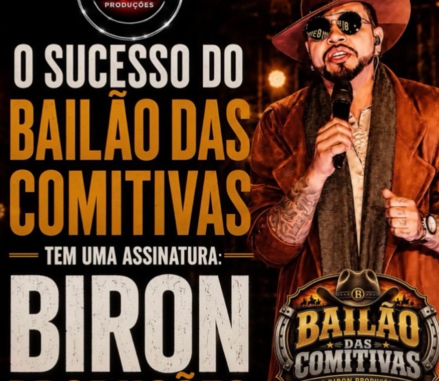 O Bailão das Comitivas se consolidou como um dos eventos de maior destaque do segmento sertanejo no Vale do Ribeira e em diversas regiões do estado de São Paulo. O projeto, idealizado por Biron, reúne tradição, entretenimento e grandes atrações, conquistando novos públicos a cada edição.

Crédito: Divulgação