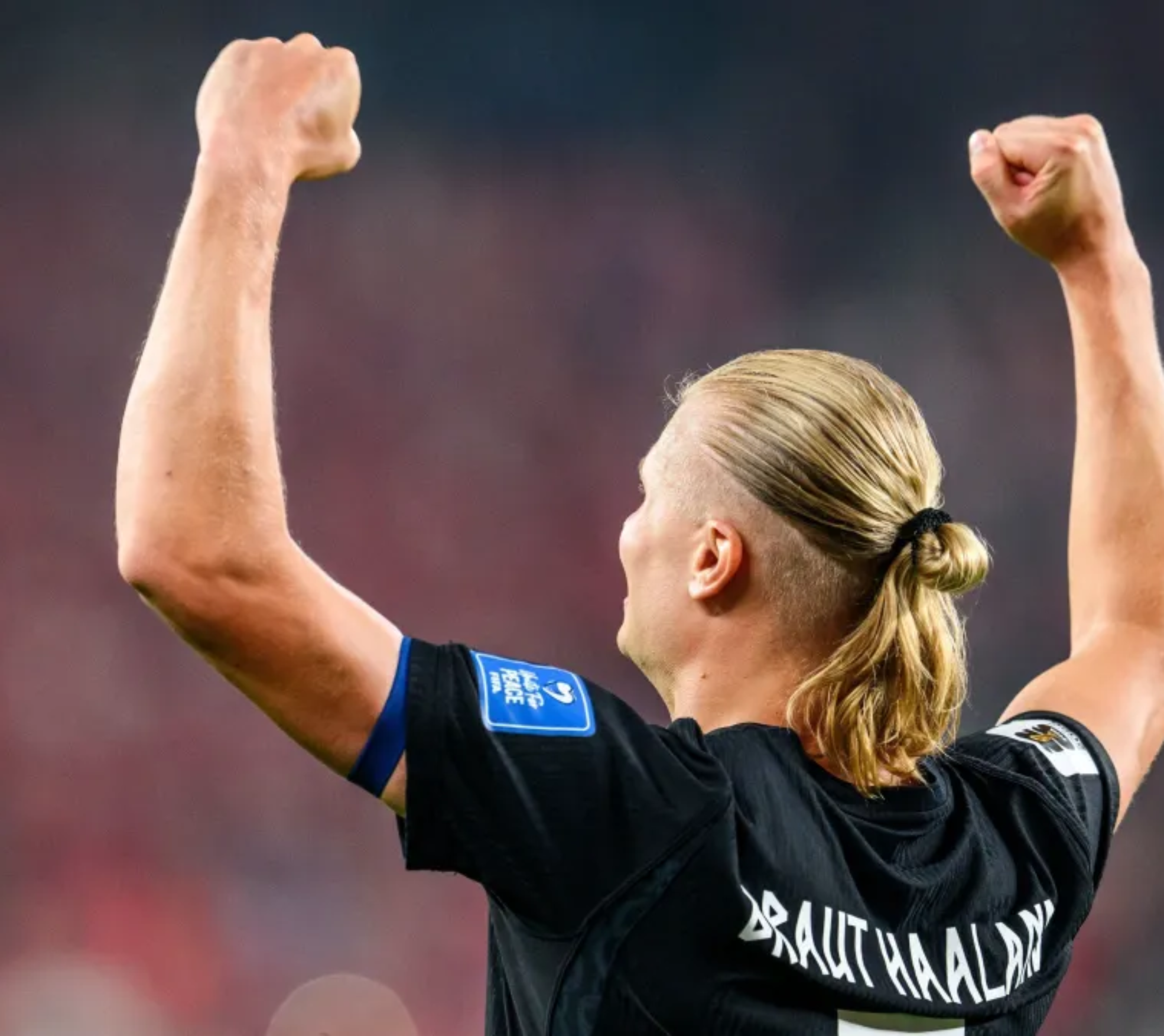 Haaland anotou dois gols na partida contra Senegal, pela Copa do Mundo  • Divulgação/@nff_landslag