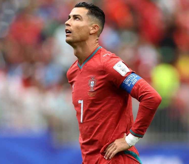Cristiano Ronaldo durante estreia de Portugal na Copa do Mundo de 2026 contra Congo Molly Darlington/Getty Images