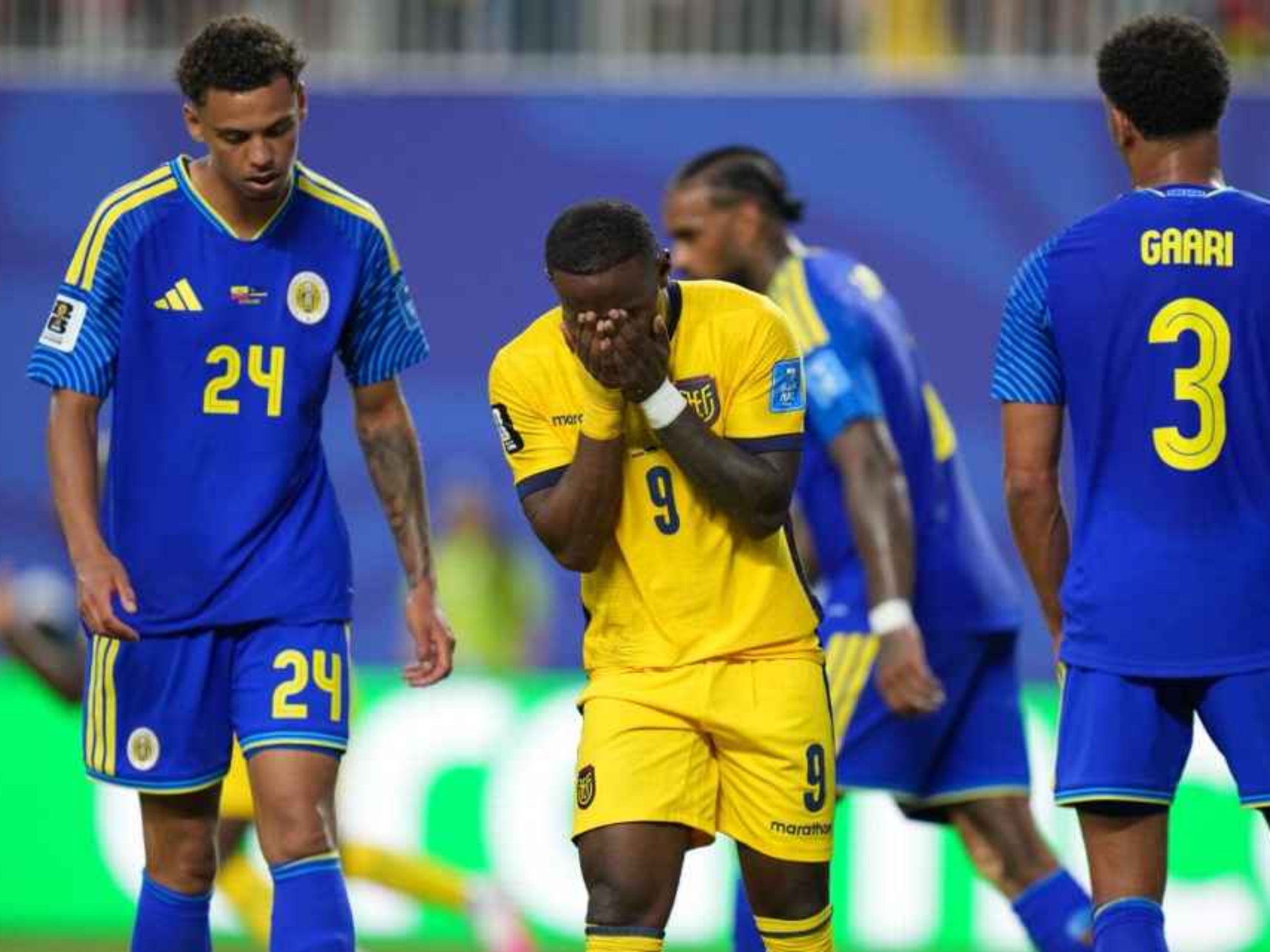 Yeboah lamenta umas das chances perdidas pelo Equador contra Curaçao Hakan Akgun/Anadolu via Getty Images
