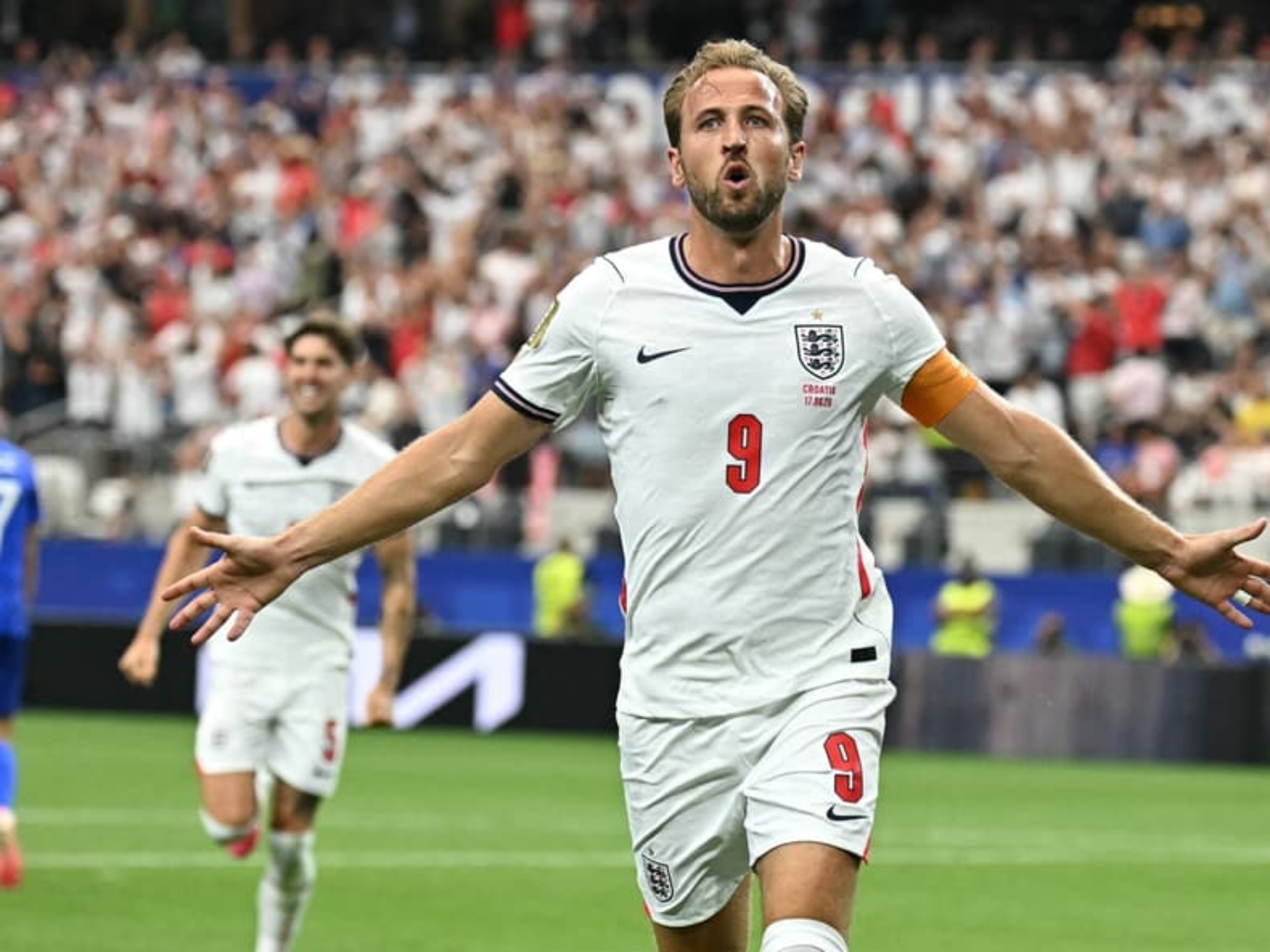 Com show de Kane, a Inglaterra venceu a Croácia por 4 a 2 na Copa do Mundo de 2026 (Foto: Paul ELLIS / AFP)