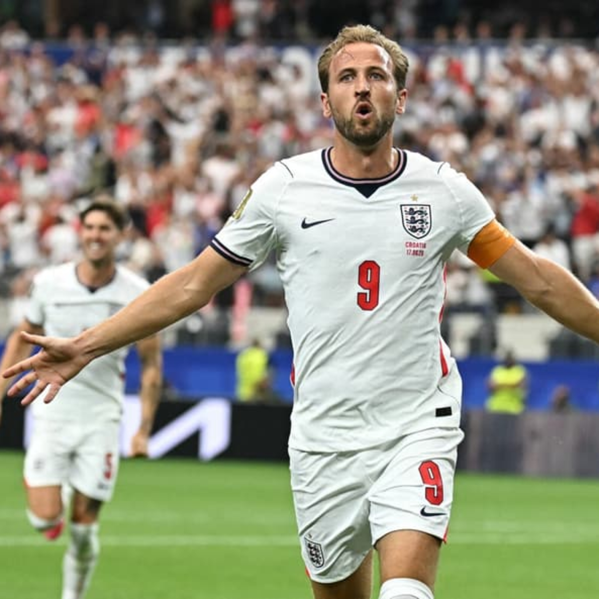 Com show de Kane, a Inglaterra venceu a Croácia por 4 a 2 na Copa do Mundo de 2026 (Foto: Paul ELLIS / AFP)