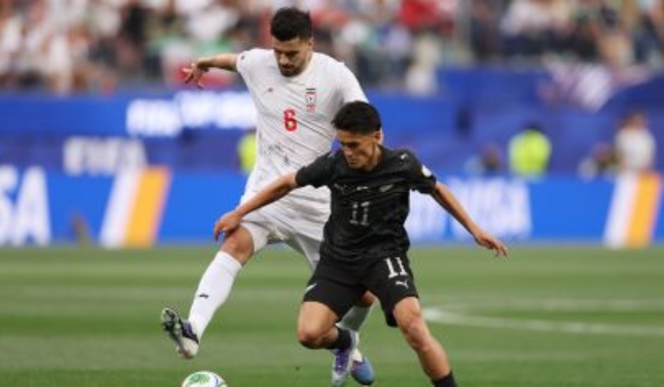 Duelo entre Irã e Nova Zelândia, válido pela primeira rodada da Copa do Mundo • Richard Heathcote/Getty Images