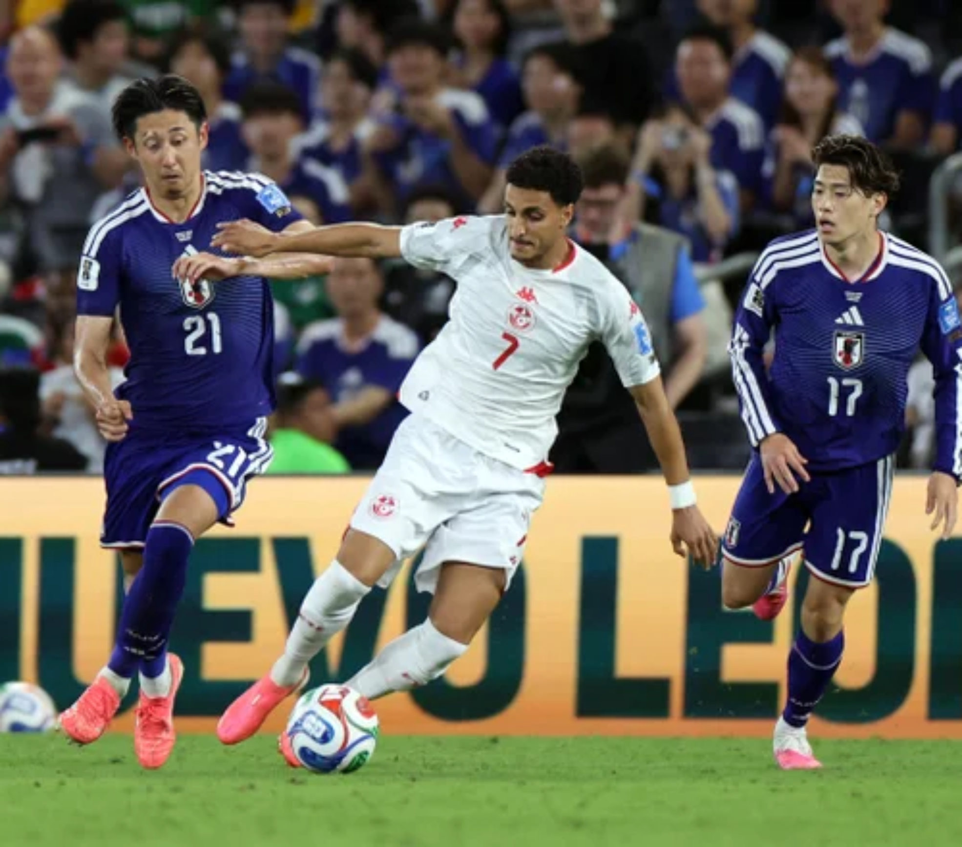 Japão: seleção goleou a Tunísia (Julio Cesar AGUILAR/AFP)