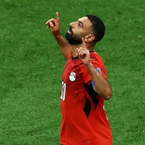 Mohamed Salah, do Egito, comemora gol contra a Nova Zelândia na Copa do Mundo
Imagem: REUTERS/Lee Smith