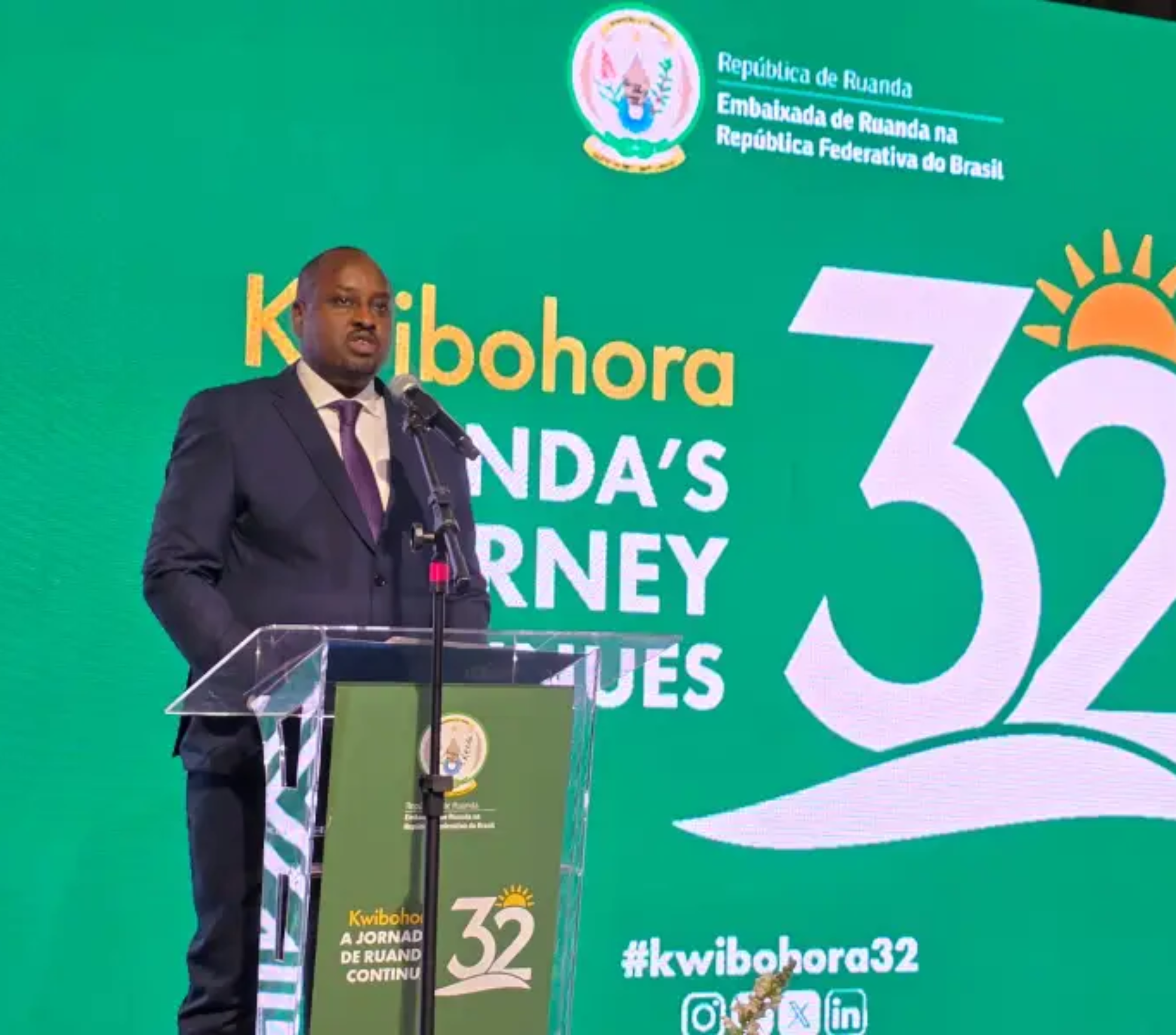 Ruanda celebra 32 anos da Libertação e reforça parceria estratégica com o Brasil.

Crédito: Divulgação