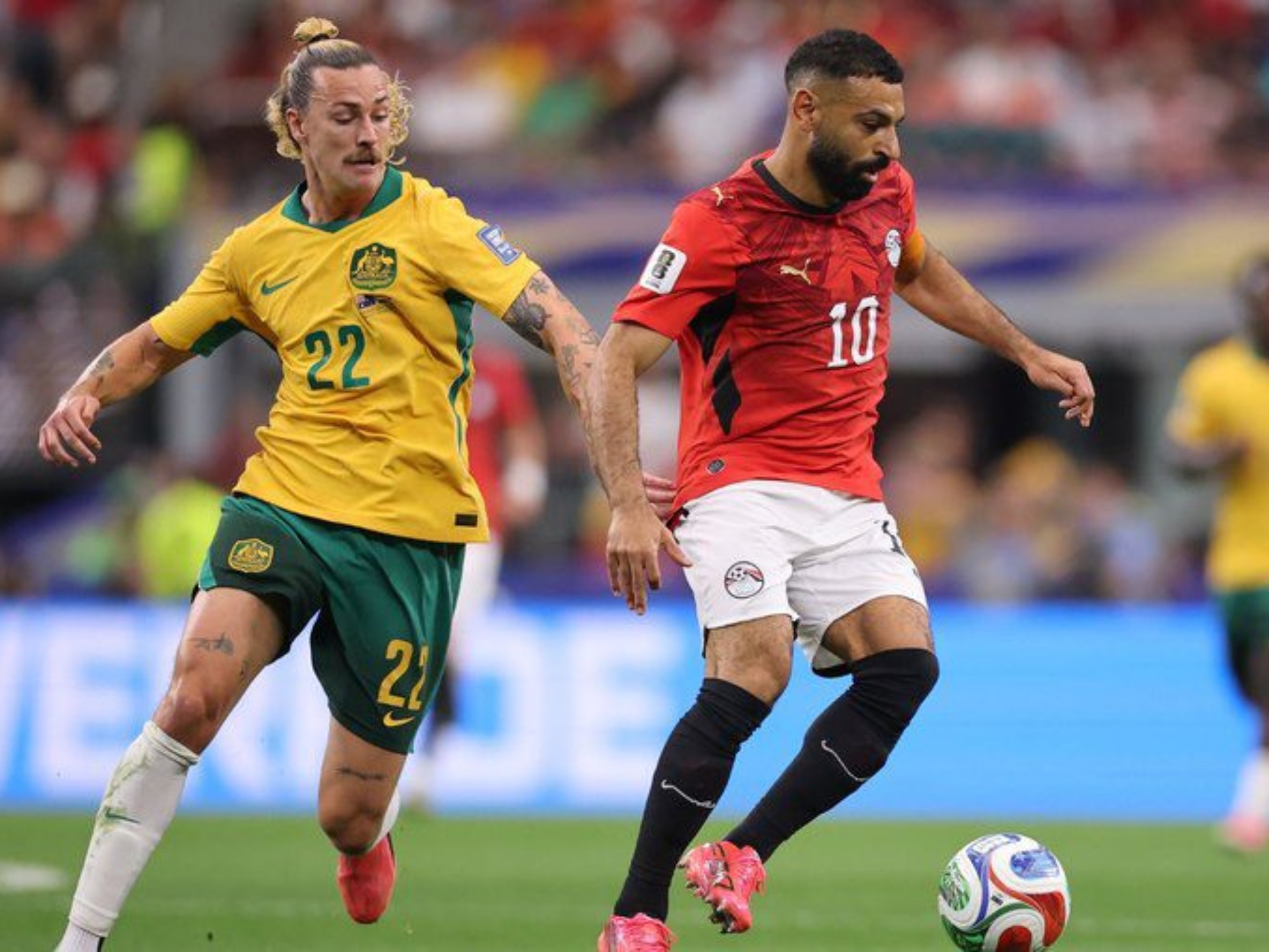 Reprodução/@Socceroos
Egito faz história e segue vivo após bater Austrália nos pênaltis