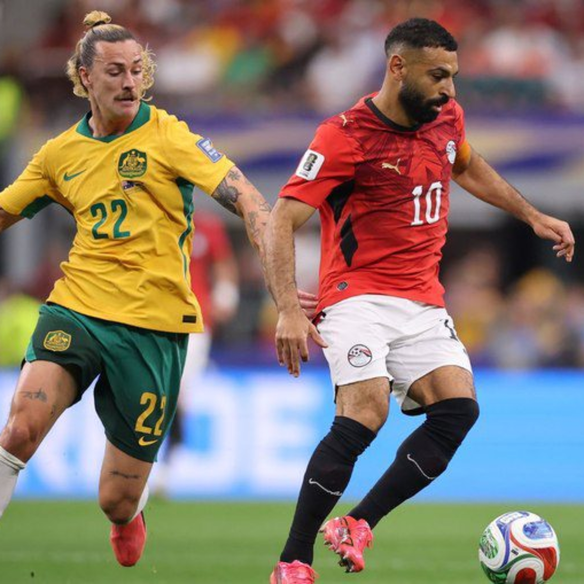 Reprodução/@Socceroos
Egito faz história e segue vivo após bater Austrália nos pênaltis