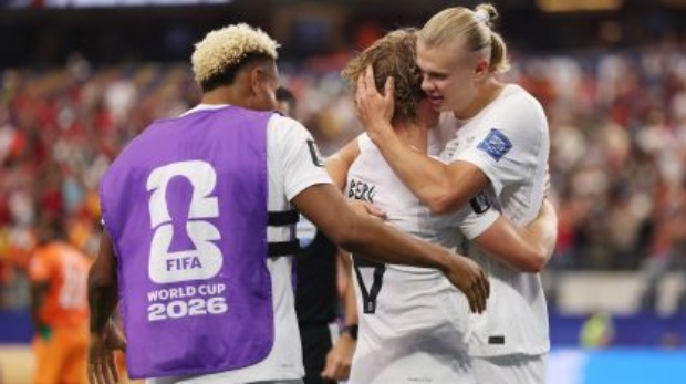 Haaland comemora gol contra a Costa do Marfim • Foto: Getty Images - Divulgação/ Fifa