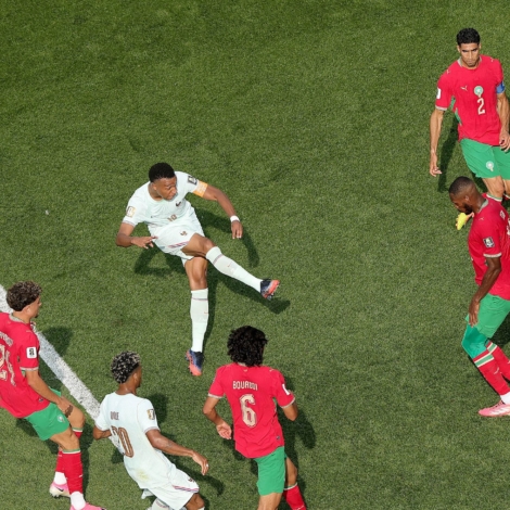 Com gols de Mbappé e Dembelé, a França avança à semifinal da Copa do Mundo. Foto de Alex Slitz/Getty Images