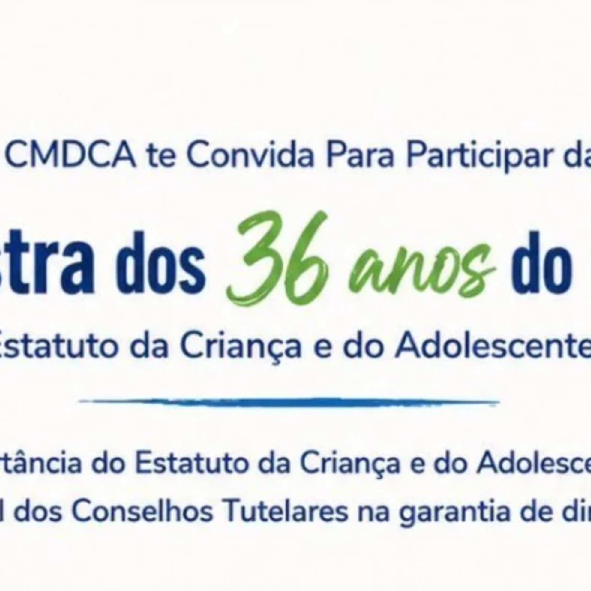 O CMDCA Osasco e a Secretaria Executiva da Infância e Juventude promovem palestra em comemoração aos 36 anos do Estatuto da Criança e do Adolescente, reforçando a importância da proteção integral e da garantia de direitos.

Crédito: Divulgação