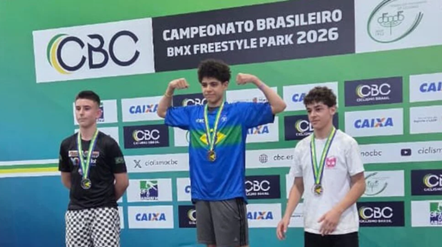 Atletas osasquenses brilharam no Campeonato Brasileiro de BMX Freestyle Park, conquistando títulos nacionais e reafirmando o destaque de Osasco na modalidade.

Crédito: Divulgação
