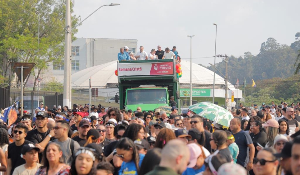 Semana Cristã 2026 reúne programação cultural, esportiva, social e religiosa em diferentes espaços de Barueri, com destaque para a Expo Cristã, shows, Leitura Bíblica Ininterrupta e a Marcha para Jesus.