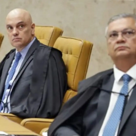 Os ministros do STF Alexandre de Moraes (à esq.) e Flávio Dino (à dir.). (Foto: Rosinei Coutinho, STF)