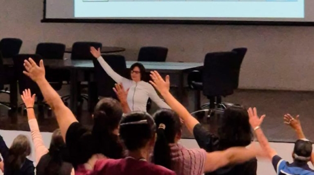 Pacientes do Programa de Controle do Tabagismo participam de encontro com especialistas, que contou com palestra médica e atividades voltadas à saúde física e emocional.
Crédito: Prefeitura De Itu