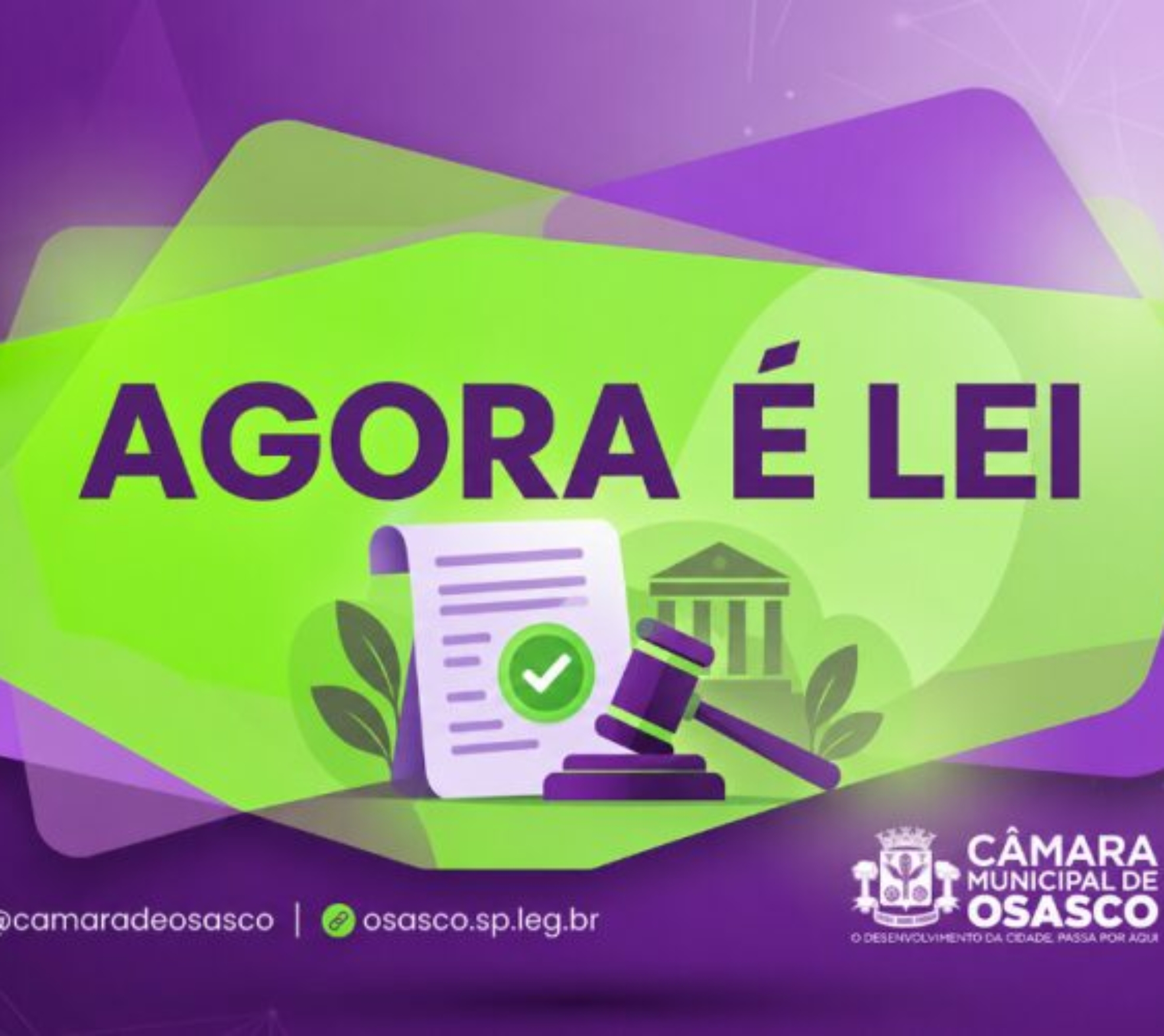 Novas leis municipais instituem o Dia do Jovem Cristão e o Dia Municipal de Combate à Cultura Red Pill em Osasco.

Crédito: Divulgação