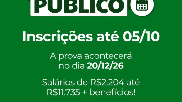 Prefeitura de Cabreúva está com inscrições abertas para Concurso Público 2026, que oferece oportunidades em 14 cargos e formação de cadastro reserva. Crédito: Divulgação.