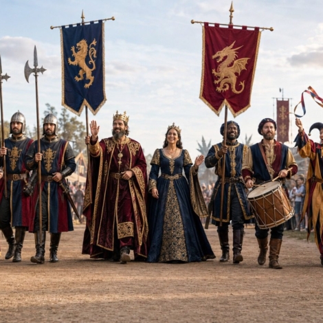 Festival Medieval de Osasco reúne combates, música, dança, jogos temáticos, cortejo real e concurso de fantasias nos dias 26 e 27 de setembro.

Crédito: Divulgação
