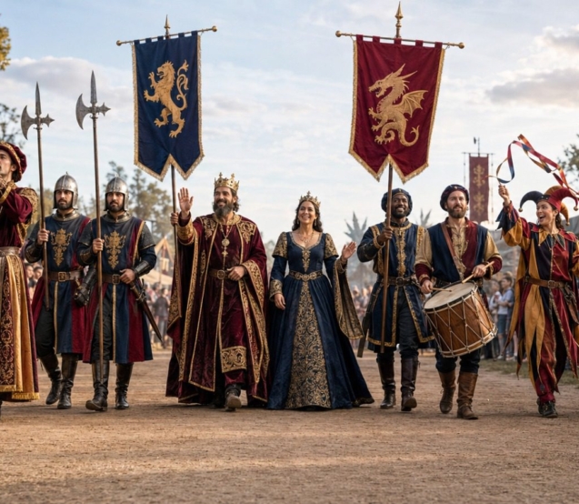 Festival Medieval de Osasco reúne combates, música, dança, jogos temáticos, cortejo real e concurso de fantasias nos dias 26 e 27 de setembro.

Crédito: Divulgação