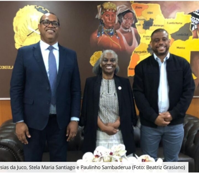 Vereador Josias da Juco, Stela Maria Santiago e Paulinho Sambaderua 

Crédito: Beatriz Grasiano