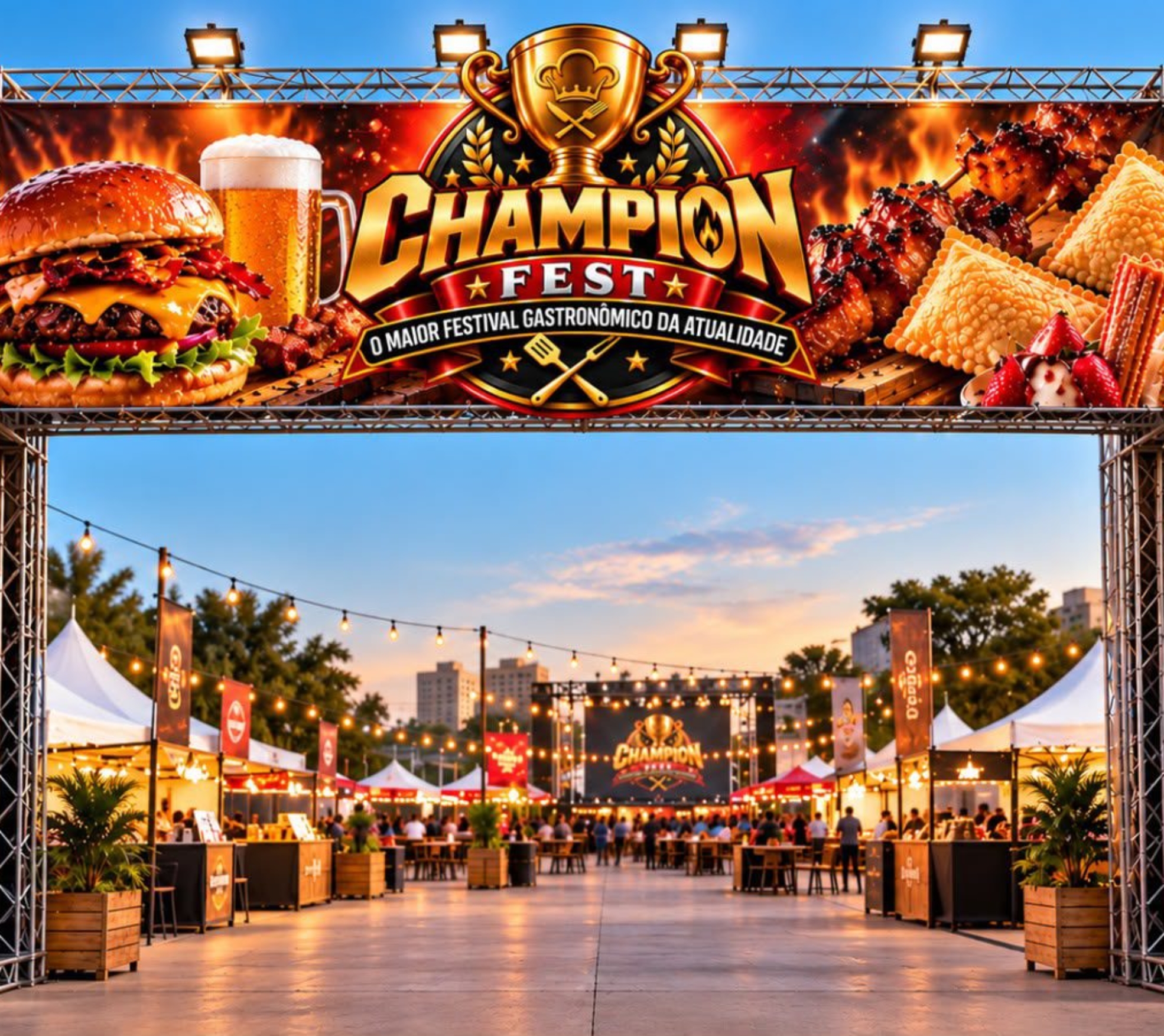 Champion Fest reúne opções gastronômicas e programação de lazer no Shopping Interlar Aricanduva, na Zona Leste de São Paulo.