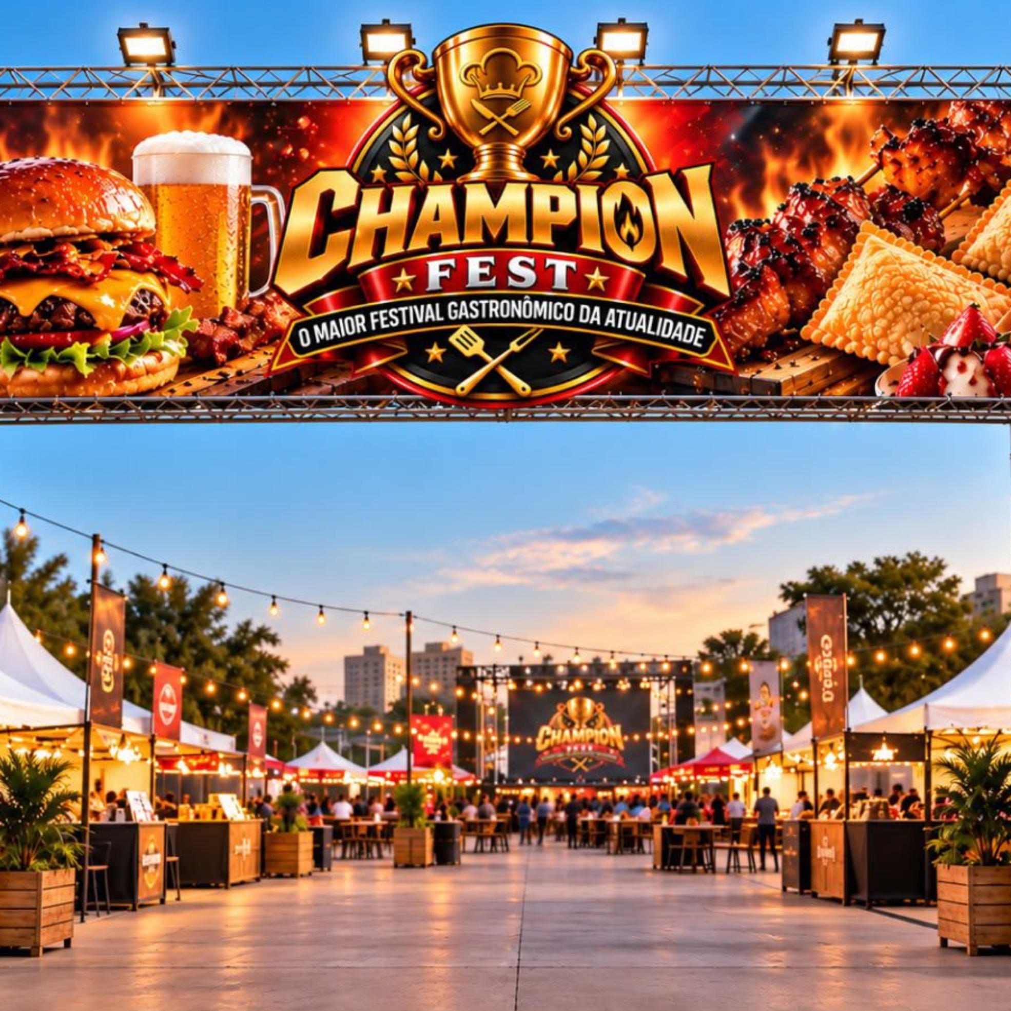 Champion Fest reúne opções gastronômicas e programação de lazer no Shopping Interlar Aricanduva, na Zona Leste de São Paulo.