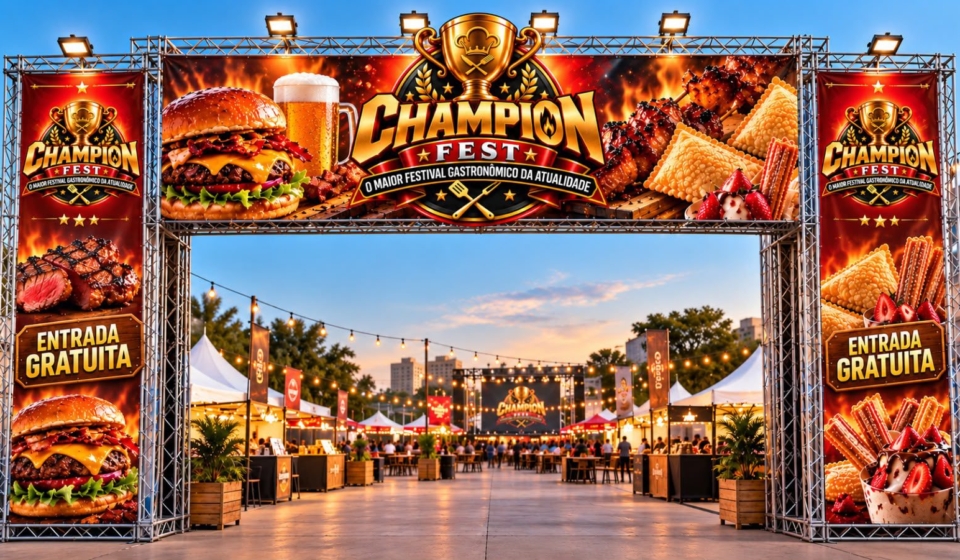 Champion Fest reúne opções gastronômicas e programação de lazer no Shopping Interlar Aricanduva, na Zona Leste de São Paulo.