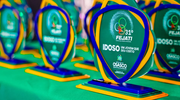 Osasco encerrou a 31ª edição do Festival de Jogos Adaptados à Terceira Idade (Fejati) em cerimônia realizada no Centro de Eventos Pedro Bortolosso, com premiação dos participantes e baile temático.
Imagens: David Mazzo