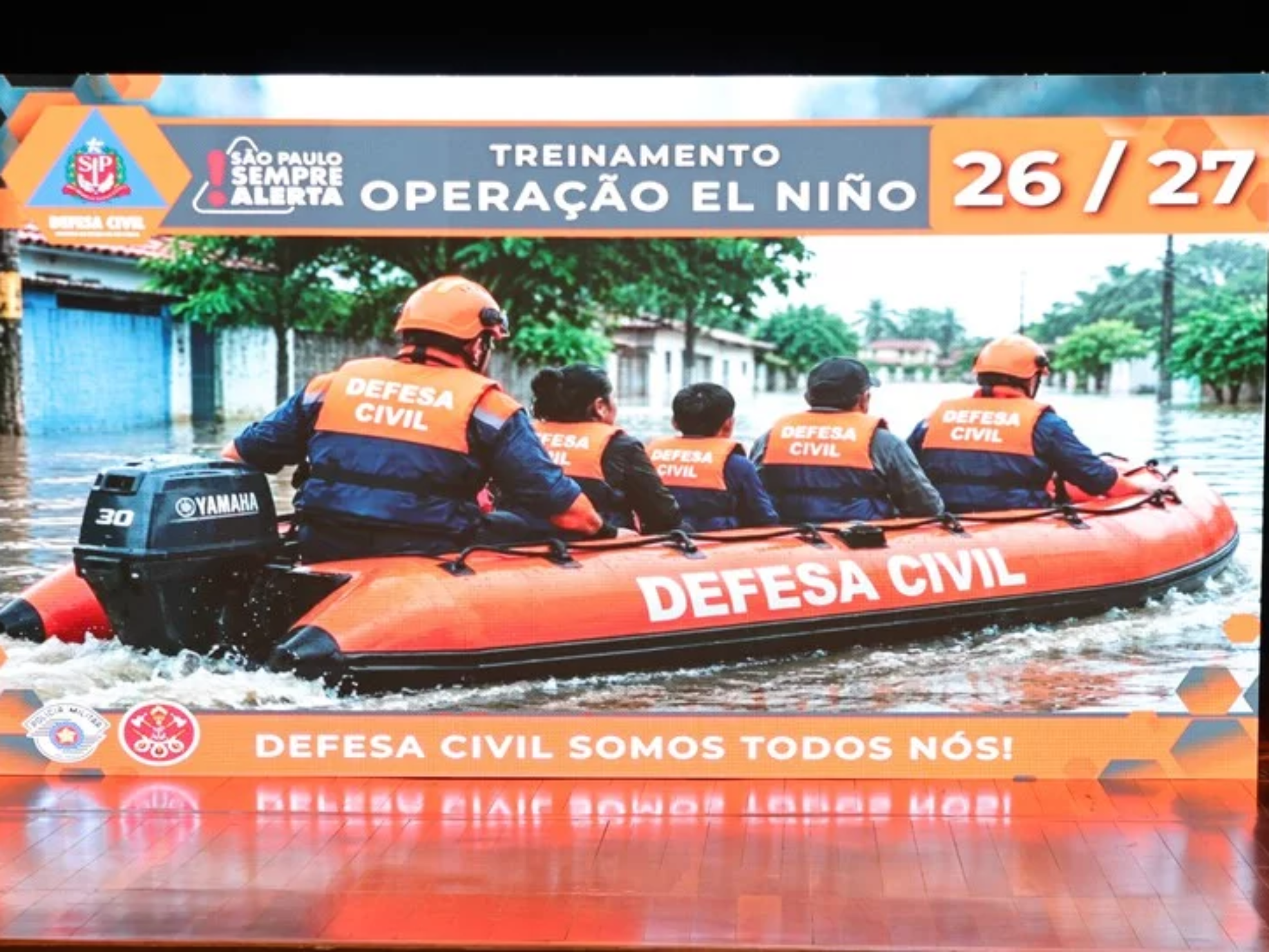 Osasco sediou o treinamento São Paulo Sempre Alerta – Operação El Niño – Chuvas de Verão 2026/2027, que reuniu representantes das Defesas Civis de 39 cidades da Região Metropolitana de São Paulo.

Imagens: John Amp e Fernanda Cazarini