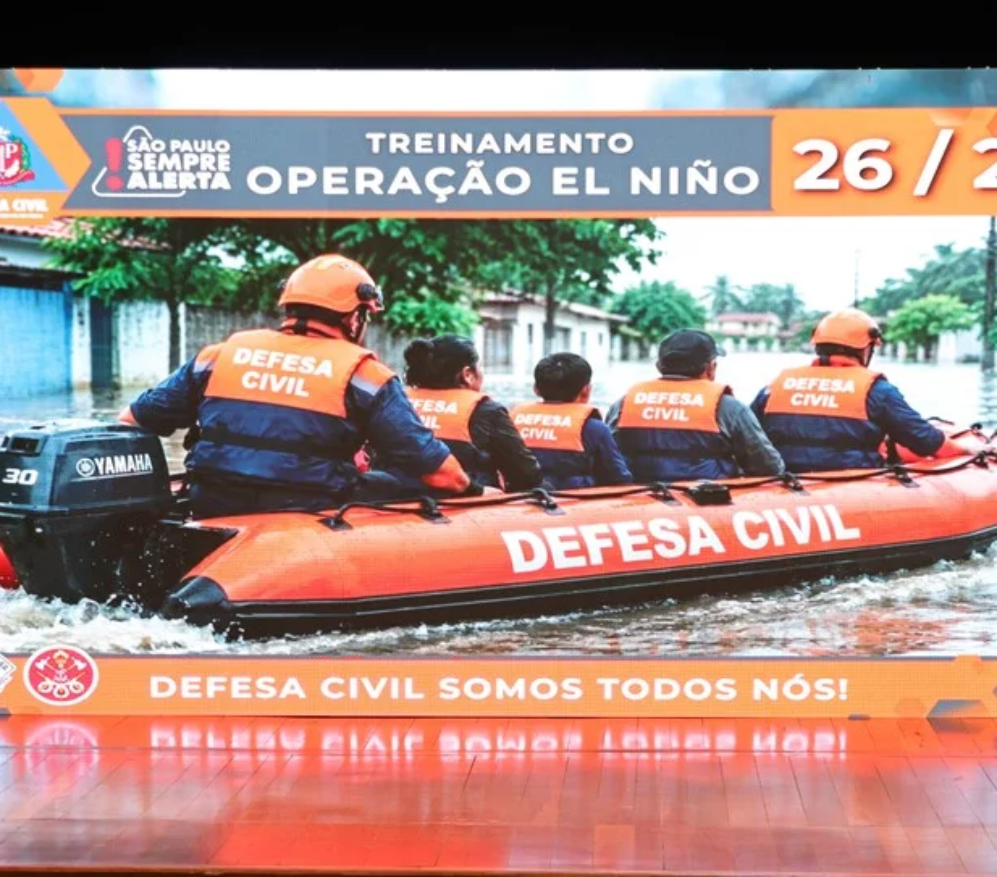 Osasco sediou o treinamento São Paulo Sempre Alerta – Operação El Niño – Chuvas de Verão 2026/2027, que reuniu representantes das Defesas Civis de 39 cidades da Região Metropolitana de São Paulo.

Imagens: John Amp e Fernanda Cazarini
