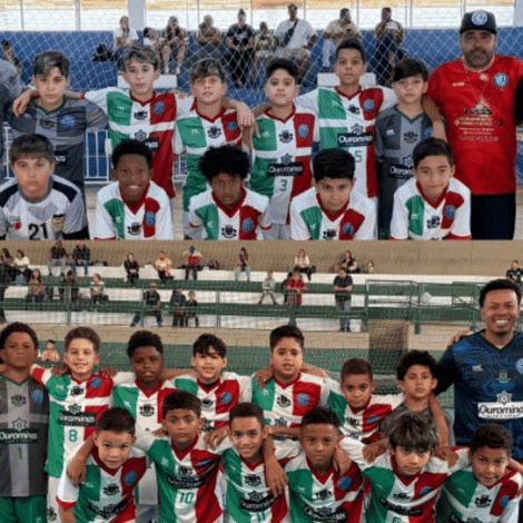 Elenco de futsal de Osasco em momento de concentração e aquecimento antes de partida oficial; equipes sub-10, sub-12 e de servidores garantiram classificação para as finais do 3º Circuito Esportivo Cioeste, que serão realizadas no Ginásio Tancredo Neves, em Carapicuíba. (Foto: Arquivo / PMO)
